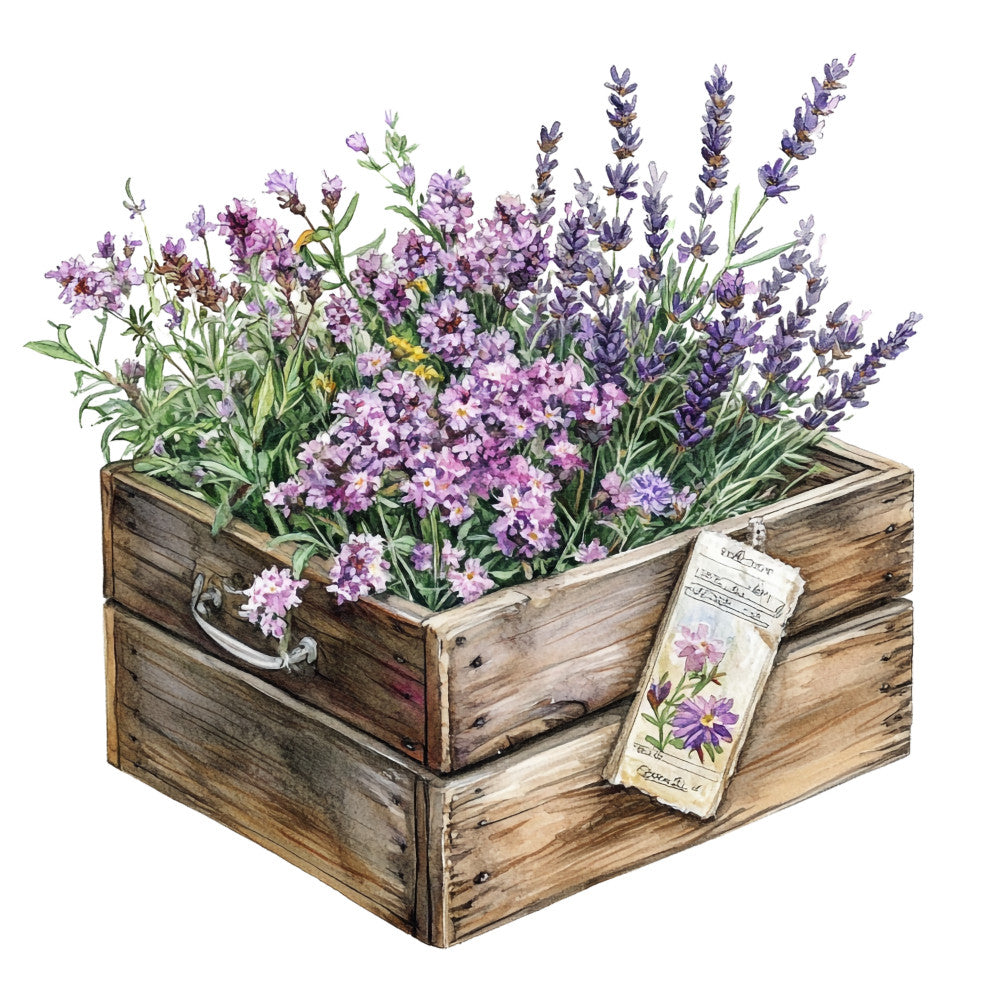 Vintage Garden Fabric Panel 24