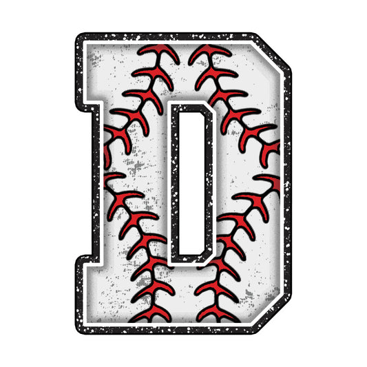 Baseball Alphabet Fabric Panel 14