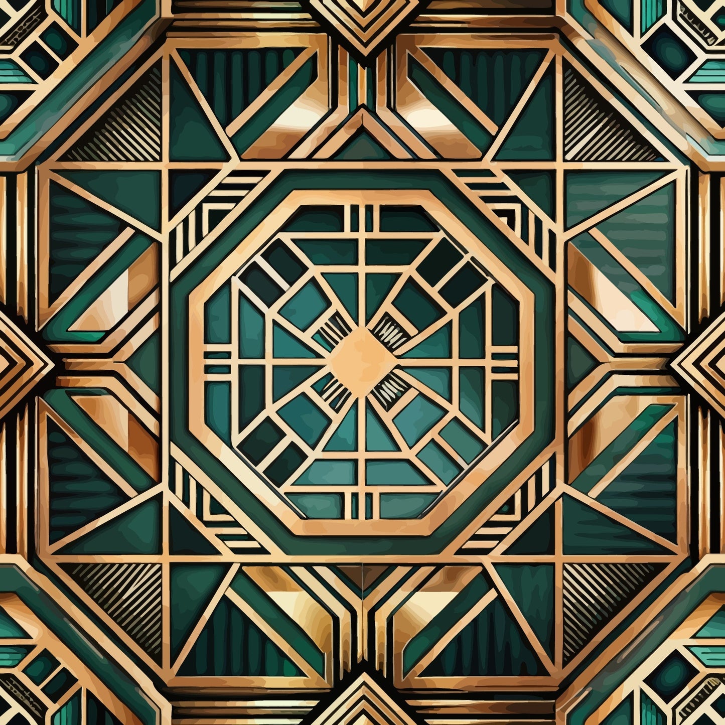 Art Deco Pattern 51 Quilting Cotton Fabric