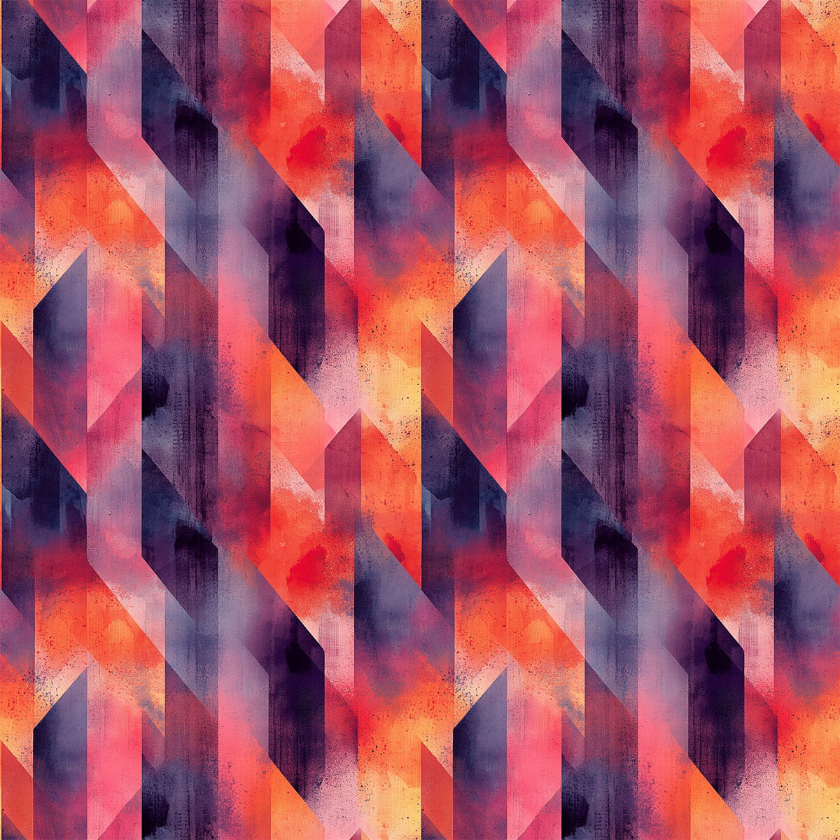 Retro Ember Wash Pattern 9 Minky Fabric
