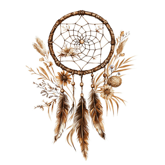 Floral Dreamcatcher Fabric Panel 2