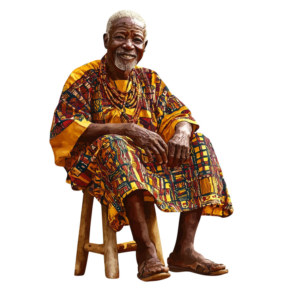 Watercolor Africa Fabric Panel 30