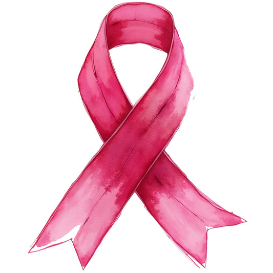 pink ribbon, breast cancer awareness, magenta, fuchsia, watercolor style, awareness symbol, fabric panel, quilting cotton, medical theme, support ribbon, cancer ribbon, pink tones, charitable cause, health awareness, solidarity symbol, fundraising theme, hope symbol, survivor support, advocacy design, cotton fabric