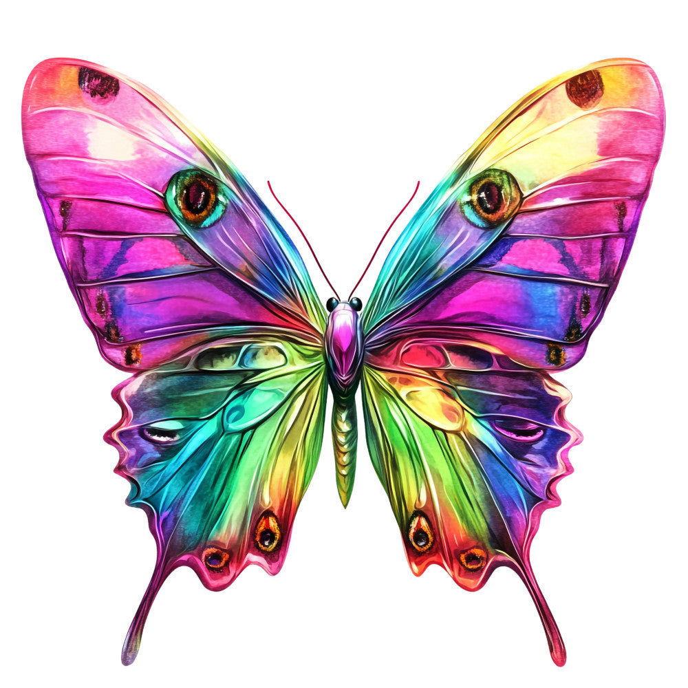 Vibrant Butterflies Fabric Panel 17