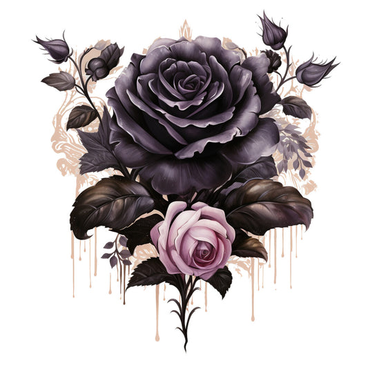 Gothic Floral Fabric Panel 16