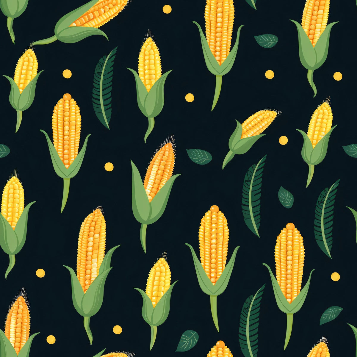 Golden Maize Pattern 23 Minky Fabric