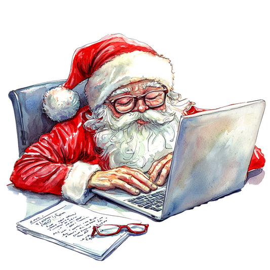 Santas Day Off Fabric Panel 2