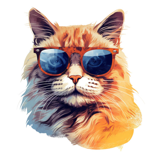 Cats with Sunglasses Fabric Panel 26