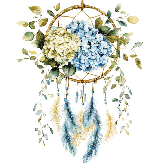 Floral Dreamcatcher Fabric Panel 5