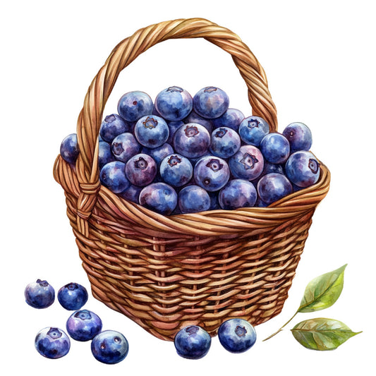 Blueberry Gardens Fabric Panel 10