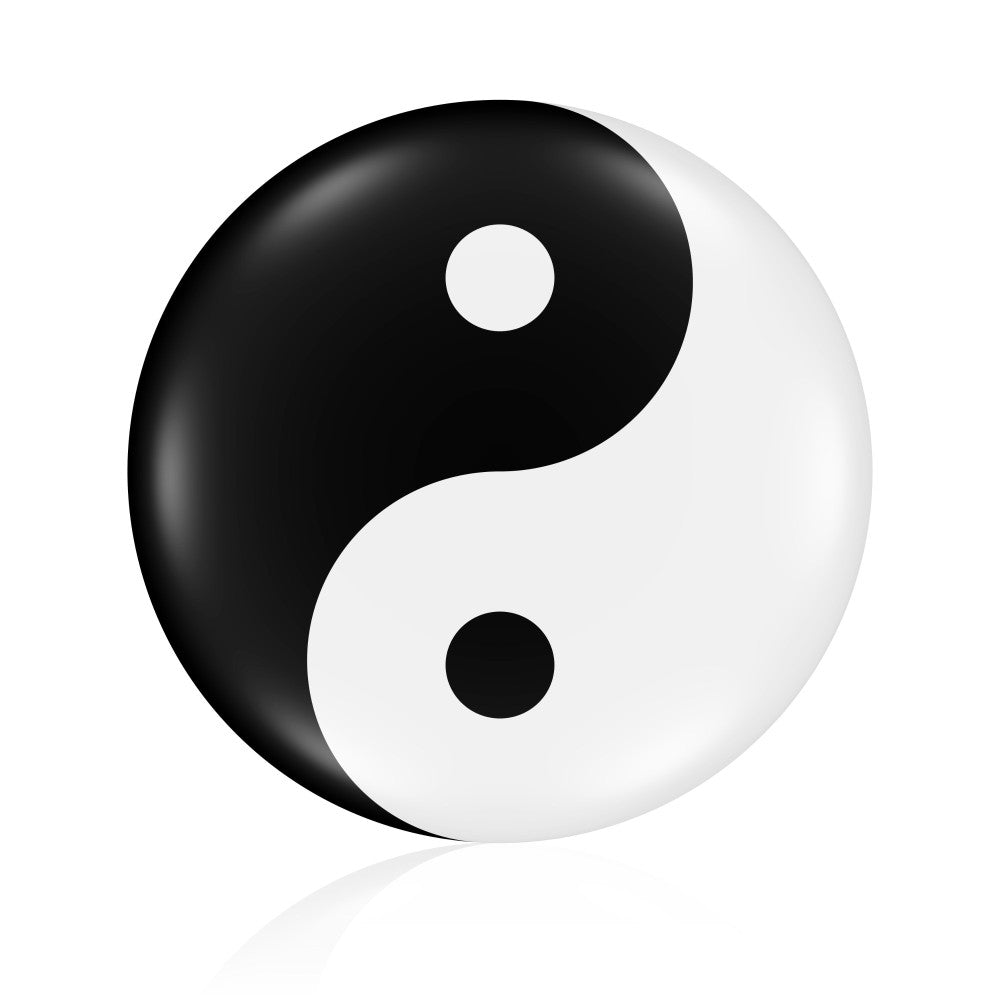 yin yang, black and white, monochrome, geometric, balance, harmony, circular, symbol, oriental, asian, zen, meditation, yin-yang pattern, contrasting colors, modern, minimalist, spiritual, taoism, complementary, abstract, philosophical, home decor, pillow cover, wall art, contemporary, feng shui