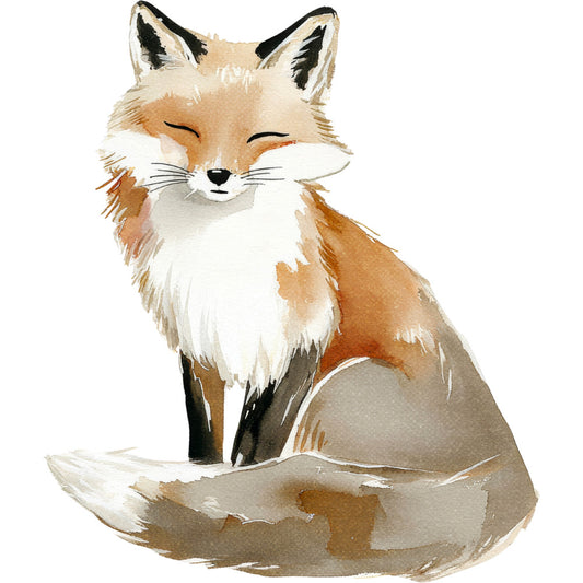 Woodland Animals Cottagecore Fabric Panel 18