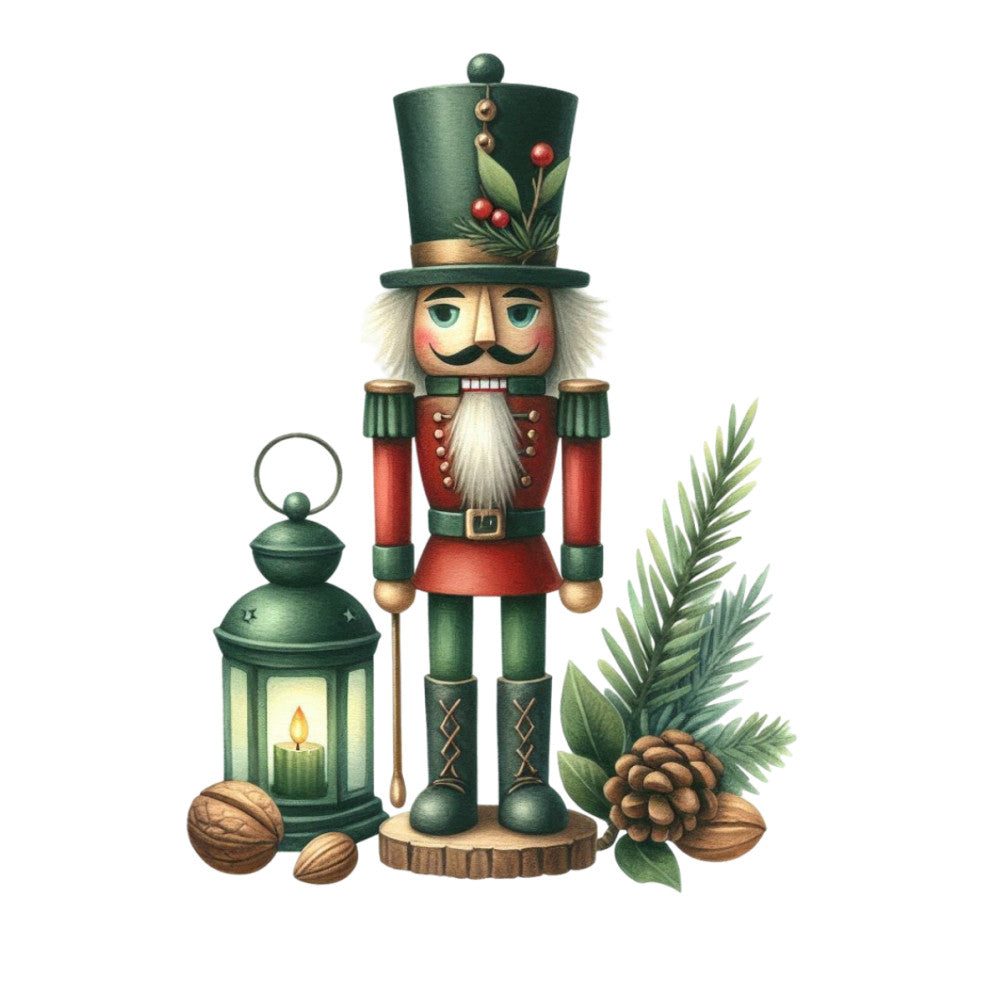 Christmas Nutcracker Scene Fabric Panel 18