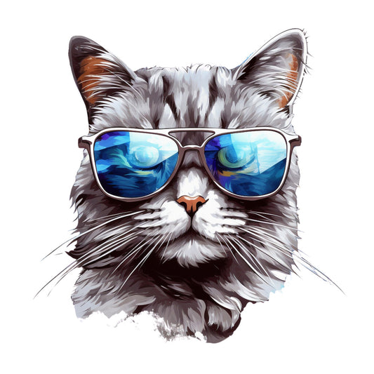 Cats with Sunglasses Fabric Panel 27