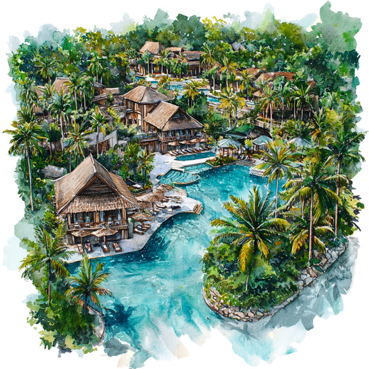 Thailand Resort Fabric Panel 18