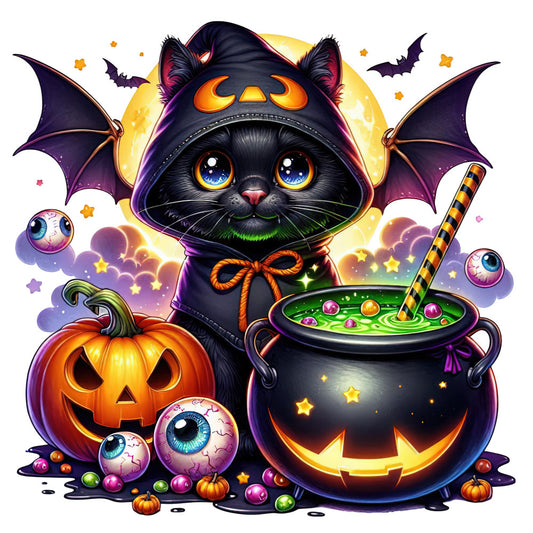 Halloween Wonder Animals Fabric Panel 107