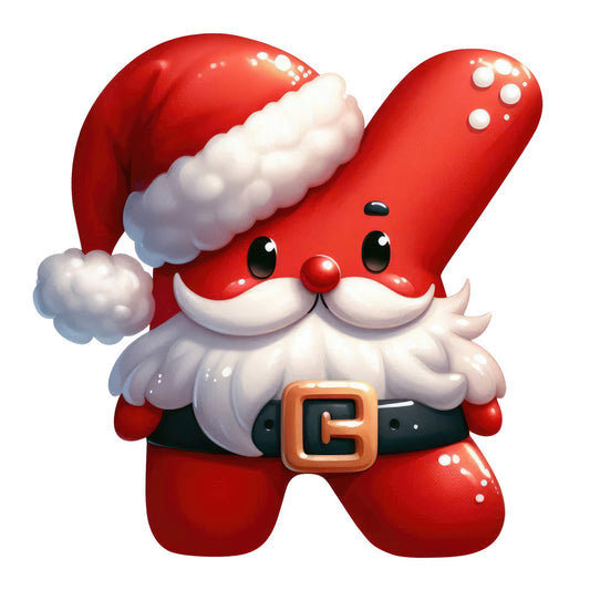 Santa Claus Alphabet Fabric Panel 28