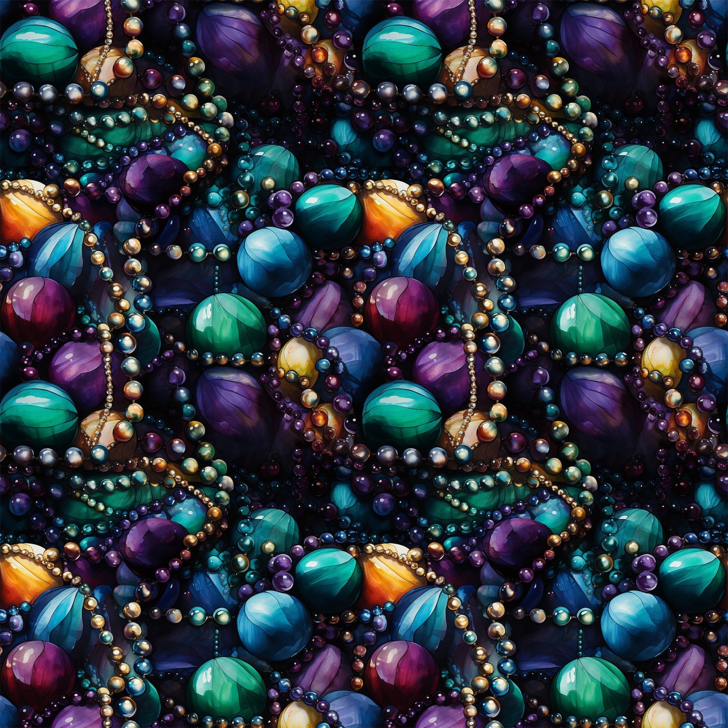 French Quarter Mardi Gras Pattern 6 Quilting Cotton Fabric