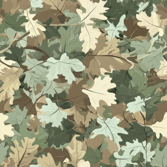 Realistic Hunting Camo Pattern 6 Quilting Cotton Fabric
