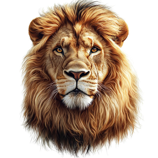 Watercolor Lion Fabric Panel 15