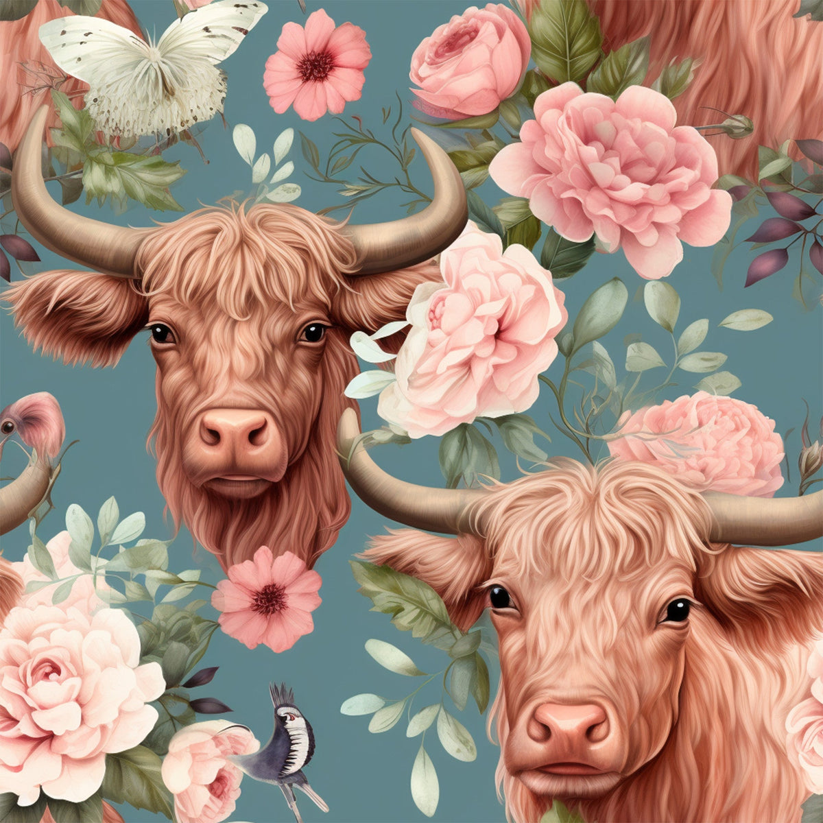Peony Pasture Pattern 6 Minky Fabric