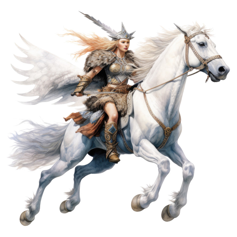 cream white, gold, bronze, tan, rust orange, ginger, silver gray, winged warrior, fantasy, mythical, celestial, angelic, pegasus, horse, feathered wings, armor, ornate, elegant, majestic, regal, baroque, whimsical, magical, enchanted, warrior princess, steampunk, adventure, ethereal, mystical, heroic