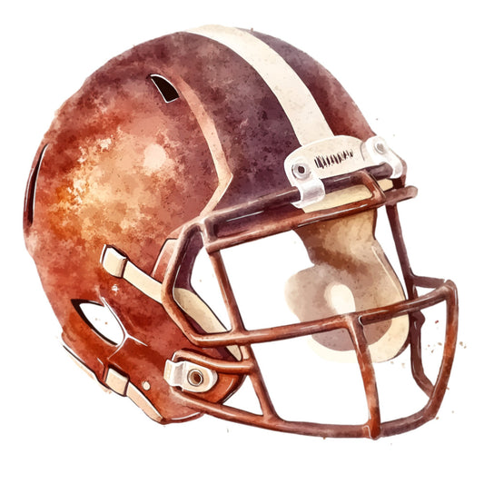 burgundy, rust, terracotta, cream, maroon, football helmet, sports, athletic, team colors, americana, varsity, burgundy and cream, rust and cream, metallic accents, masculine, sports themed, fall colors, autumn tones, vintage sports, retro athletic, boys, men, fan apparel, game day, football season, stadium style, classic sports, traditional americana