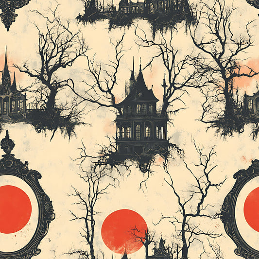 Blood Moon Manor Pattern 11 Quilting Cotton Fabric