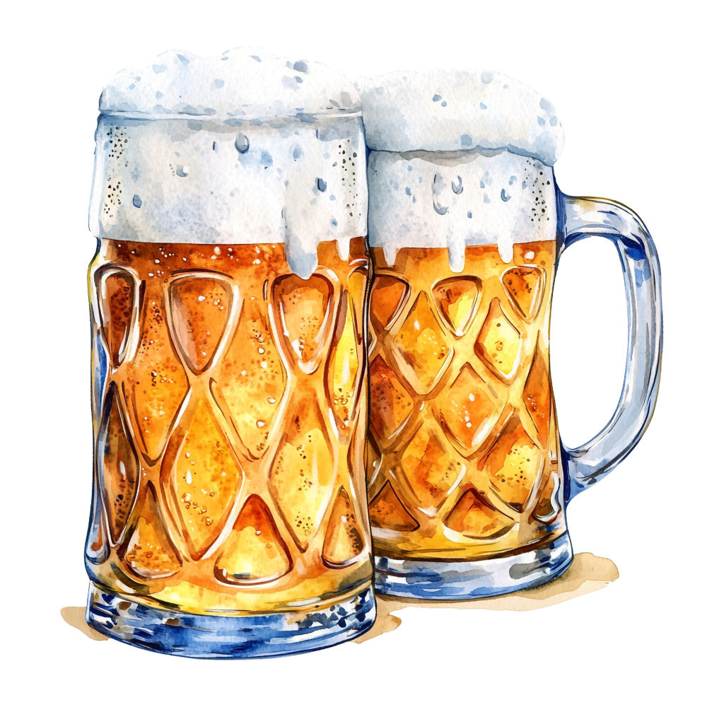 Watercolor Oktoberfest Fabric Panel 31