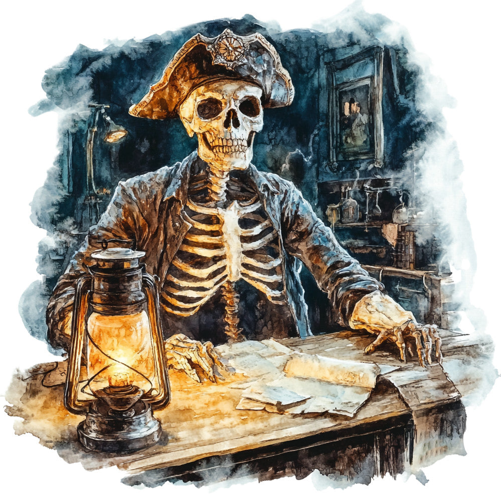 Haunted Ocean Fabric Panel 7