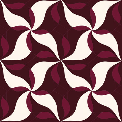 Merlot Mosaic Pattern 9 Minky Fabric