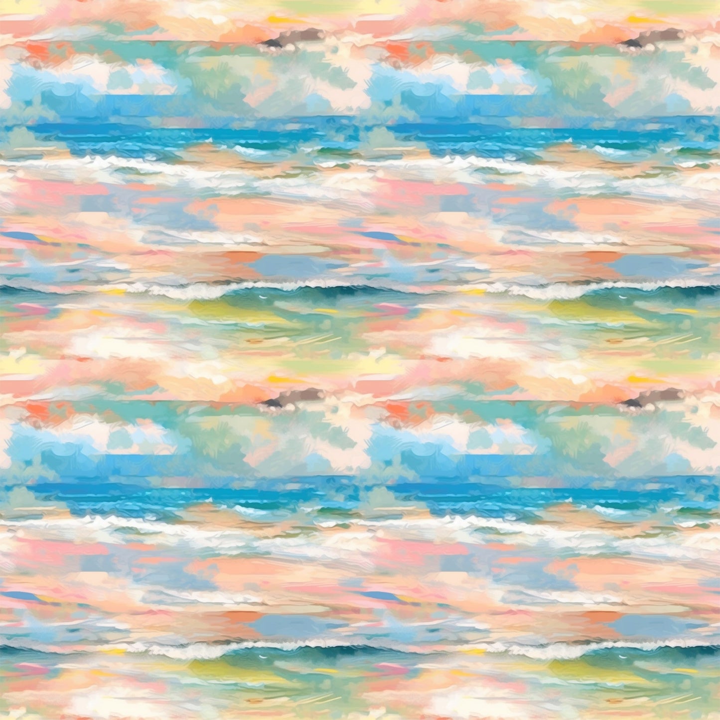 Monet Inspired Art Pattern 11 Quilting Cotton Fabric