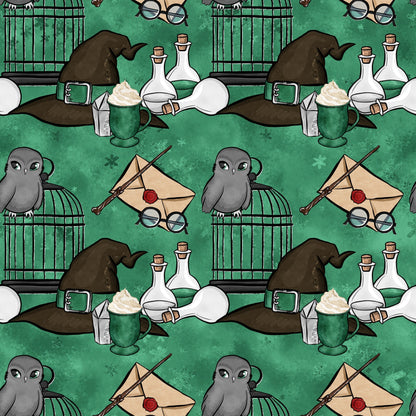 Owl Post Academy Pattern 29 Minky Fabric