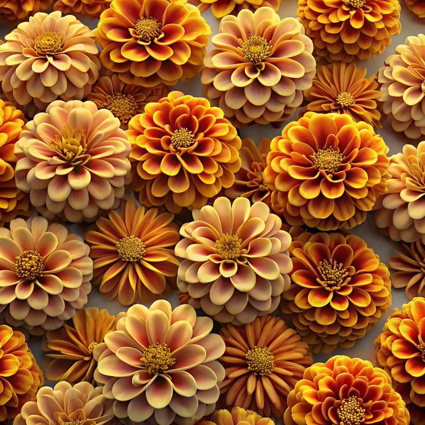 Realistic Flowers Pattern 10 Quilting Cotton Fabric