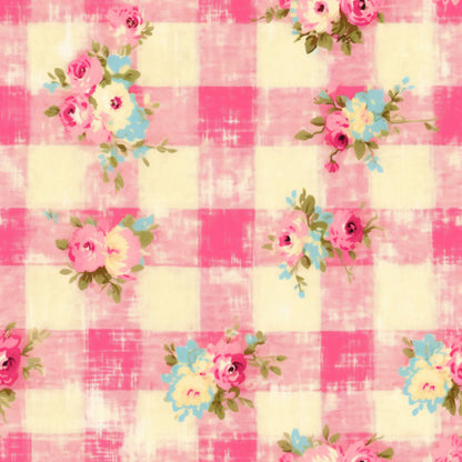 Country Girl Plaid Pattern 5 Quilting Cotton Fabric