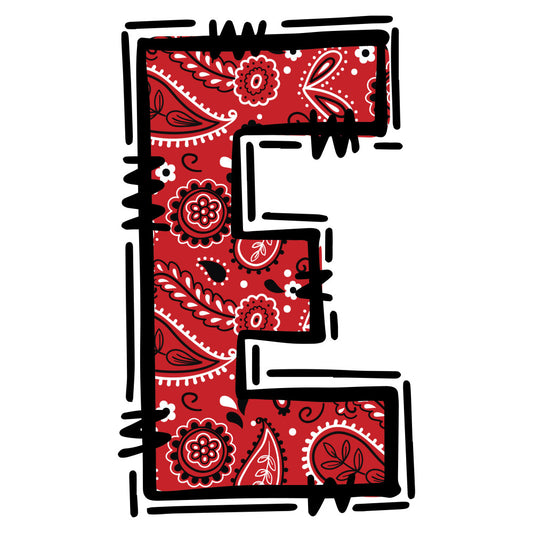 Cowboy Alphabet Fabric Panel 6