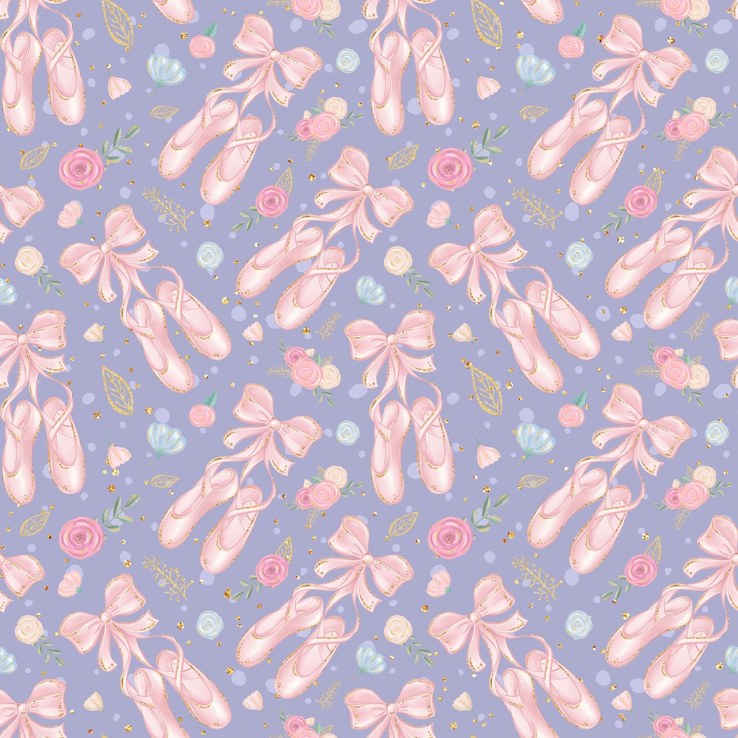 Sweet Ballerina Pattern 7 Quilting Cotton Fabric