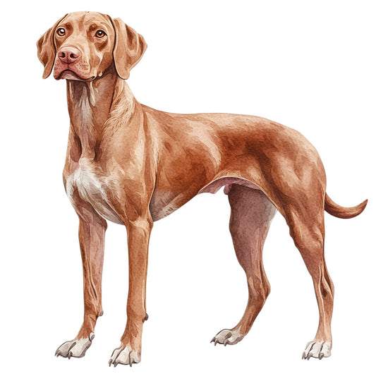 dog, hunting dog, pointer, brown dog, tan dog, rust, terracotta, cream, white, animal portrait, dog breed, sporting dog, realistic, detailed illustration, pet lover, dog enthusiast, traditional, elegant, nature, wildlife, dog panel, dog fabric, home decor, wall art, upholstery, apparel fabric, dog lover gift, canine, purebred, show dog