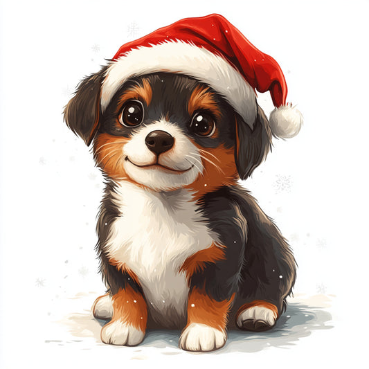 Christmas Dogs Fabric Panel 15