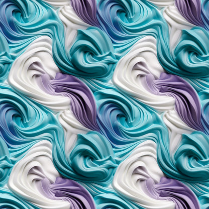 Buttercream Swirls Pattern 5 Minky Fabric