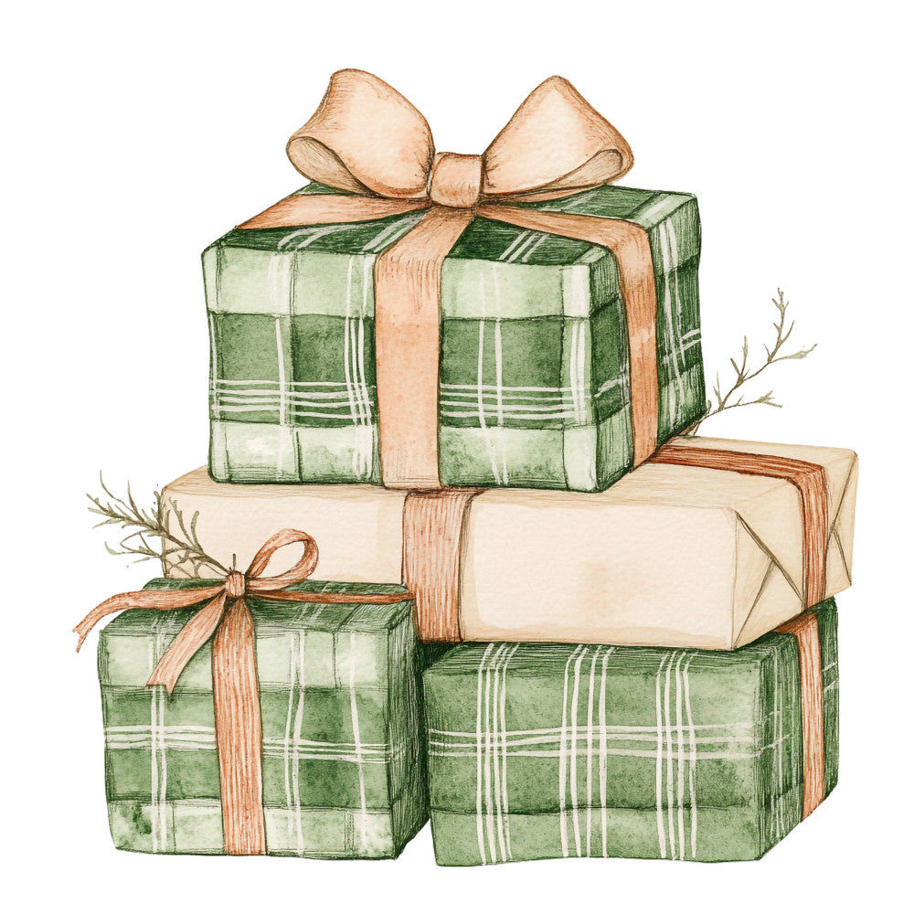 Green Christmas Fabric Panel 21