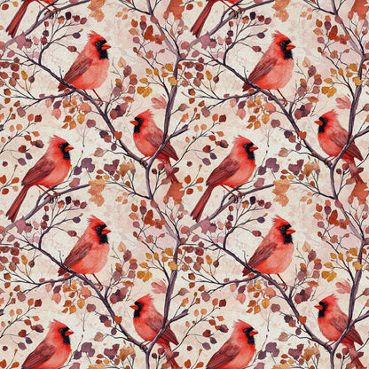 Plum Songbird Pattern 5 Minky Fabric