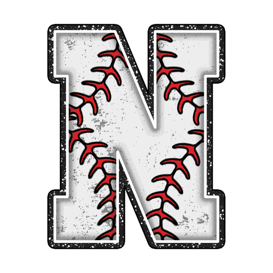 Baseball Alphabet Fabric Panel 24
