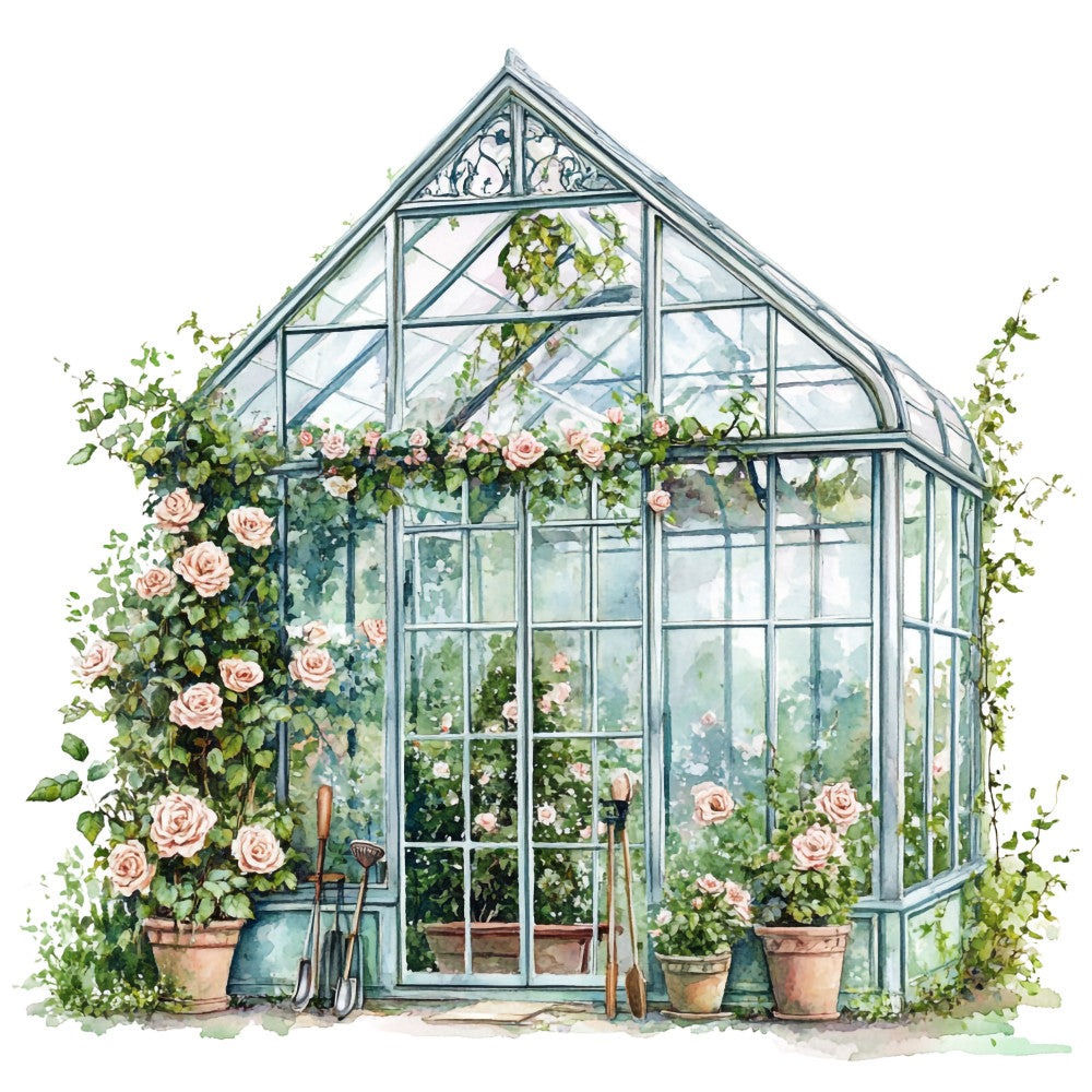 Vintage Garden Fabric Panel 3