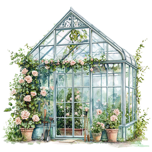 Vintage Garden Fabric Panel 3