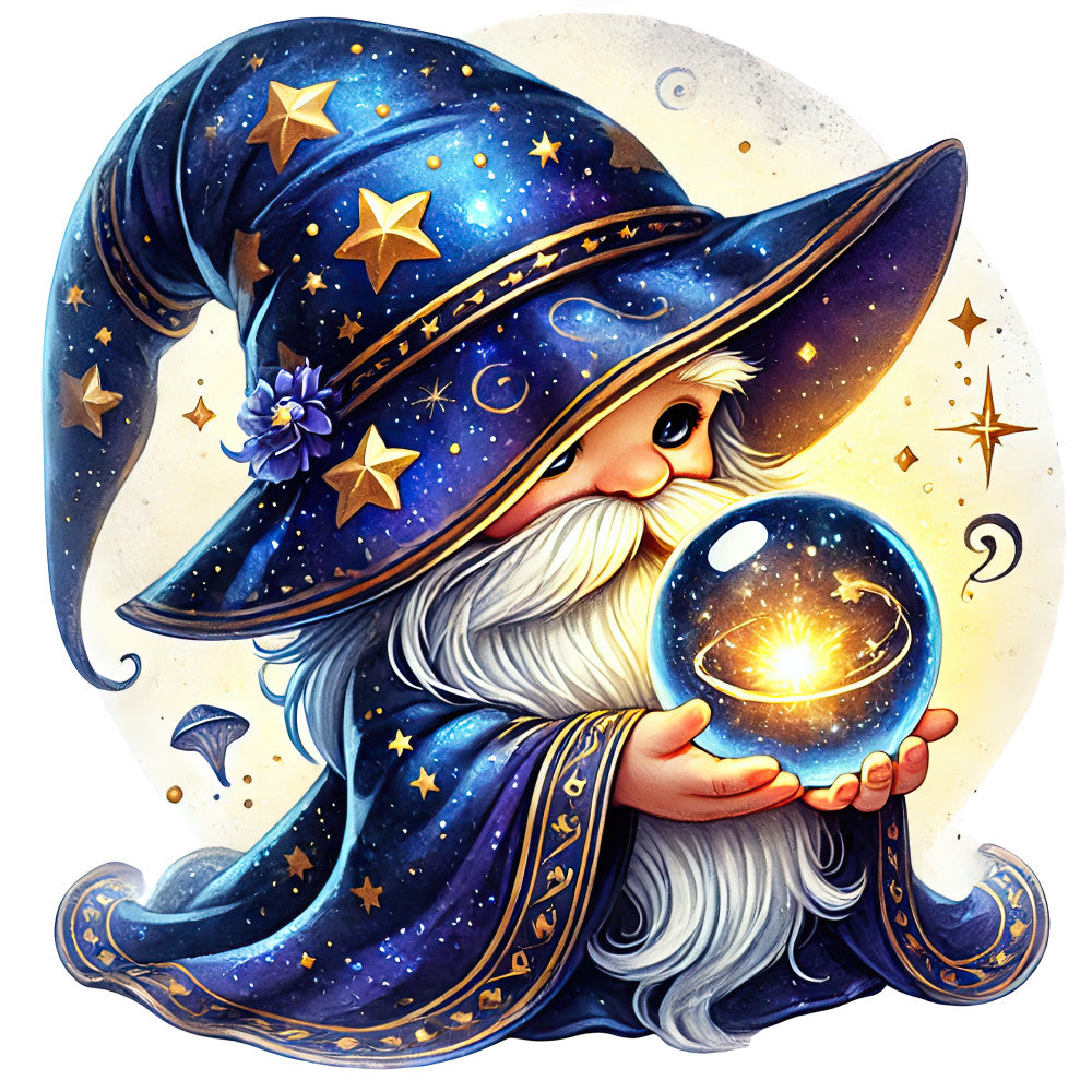 Wizard Gnomes Fabric Panel 9