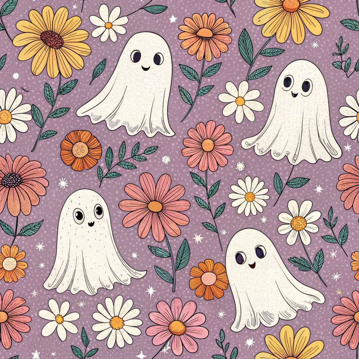 Groovy Ghouls Pattern 4 Minky Fabric