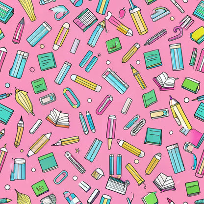 Back to School Pattern 11 Quilting Cotton Fabric