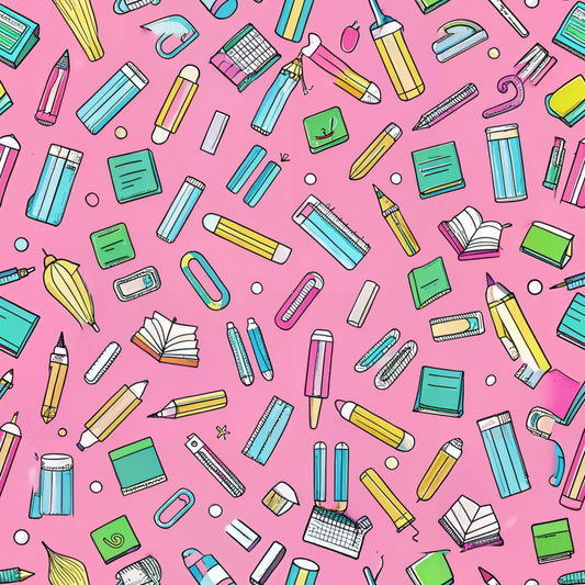 Back to School Pattern 11 Quilting Cotton Fabric