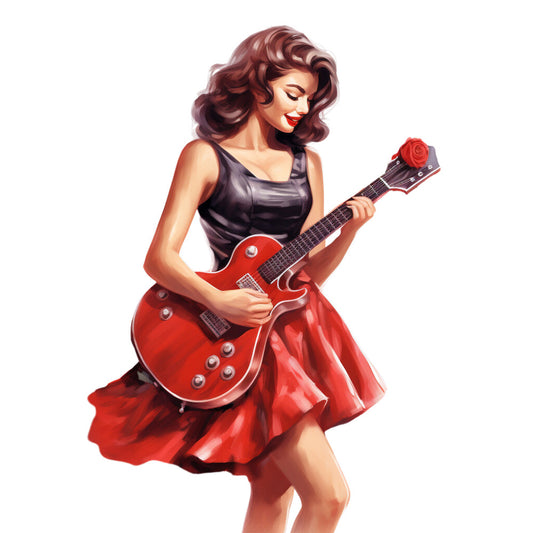 Red Rock and Roll Fabric Panel 2